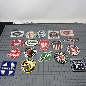 18 Insignia emblema tren ferrocarril hojalata cereal poste de metal de colección - Imagen 1 de 7