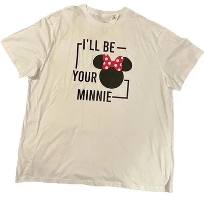 Camiseta Disney Minnie Mouse I’ll Be You’re Minnie, 2XL, Branca - Imagem 1 de 4