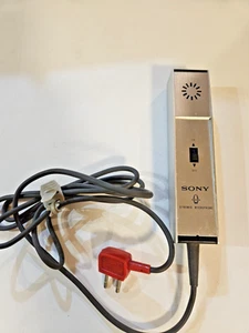 Micrófono SONY de colección F-95 dinámico cardioide portátil cromado Japón - Imagen 1 de 8