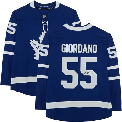 Mark Giordano Toronto Maple Leafs Signed Blue Fanatics Breakaway Jersey - Image 1 of 4