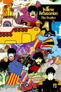 The Beatles - Yellow Submarine Poster 24 x 36 Zoll - Bild 1 von 5