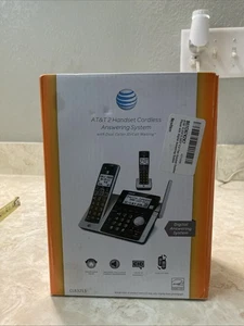 AT & T 2 Handset Cordless Answering Machine W Dual Caller ID/call Waiting - Picture 1 of 14