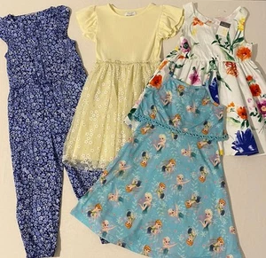 Bekleidungspaket Mädchen 5-6 Jahre Kleid Overall - Bild 1 von 5