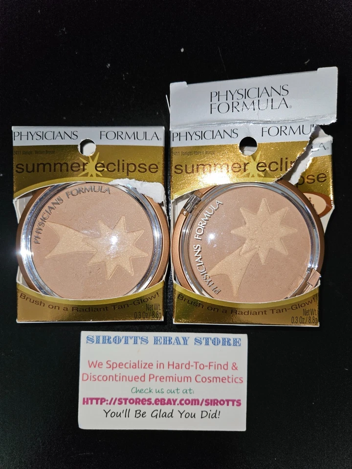 2PHYSICIANS FORMULA SHIMMERY FACE POWDER BRONZER, #2411 STARLIGHT MEDIUM BRONZER - Image 1 of 1