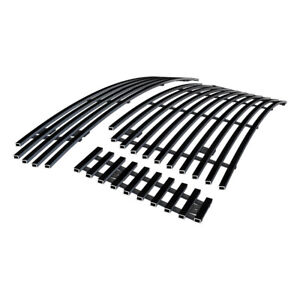 Fits 2007-2010 Ford Explorer Sport Trac Stainless Black Billet Grille Combo