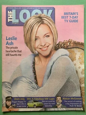 THE LOOK mag 21-Apr-2001 LESLIE ASH Tracy Ann Oberman Marcus Brigstocke Dom Joly - Image 1 of 4