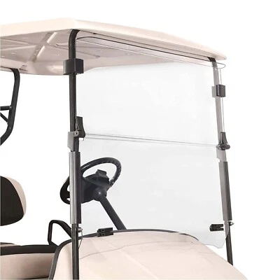 Carro de golf parabrisas plegable para EZGO TXT 95-13, parabrisas plegable transparente (4 mm) Foto 1 de 4