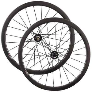 Disc Brake Carbon Cyclocross Wheelset Width 25mm Depth 38mm Clincher Tubular - Picture 1 of 15