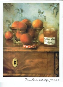  publicité Advertising 0522 1990  confiture de peches Bonne maman  - Imagen 1 de 1