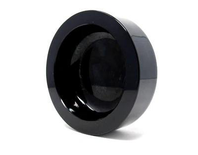 SIGNED Murano Cenedese Antonio Da Ros Vibrant Black Space Age Flying Saucer Bowl - Image 1 of 4