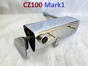 Honda CZ100 Exhaust Muffler Pipe Monkey Bike CZ 100 Mark1 Chrome Silencer System - Foto 1 di 8