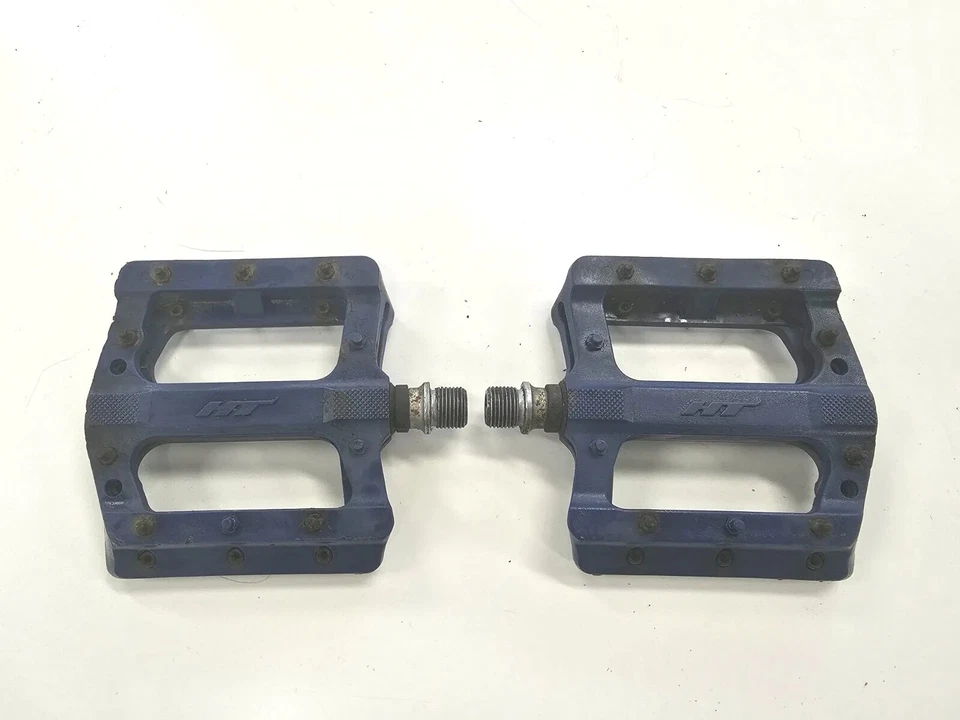 Pedales planos HT Composite MTB Downhill BMX negros Foto 1 de 4