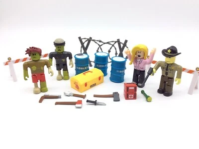 Roblox Celebrity Collection ZOMBIE ATTACK & SHERIFF Lot of Figures & Parts - Image 1 of 4