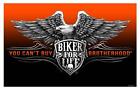 DELUXE BIKERS BROTHERHOOD SHEILD 3X5 FLAG FL#626 biker motorcycle new eagle