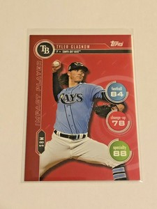 2020 Topps Baseball Topps Attax Booster - Tyler Glasnow - Tampa Bay Rays
