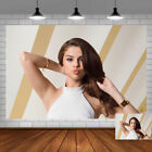 Selena Gomez Party Supplies Birthday Decorations Backdrop Fans Poster 5x3ft