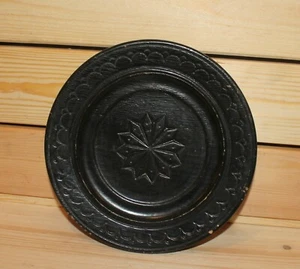 Placa colgante de pared vintage de madera tallada floral - Imagen 1 de 6