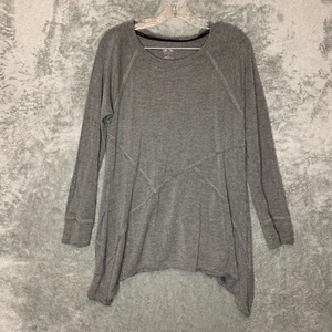 Calvin Klein Performance Jersey Knit Asymmetrical Activewear Long Sleeve Shirt L - Picture 1 of 11