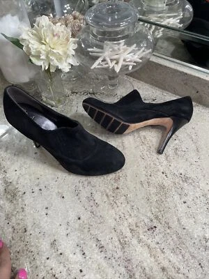 Botines Cole Haan Air de gamuza negros de tacón alto talla 10 B Foto 1 de 4