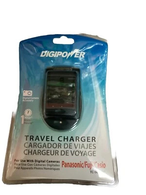 Kit de cargador de batería de viaje para cámara digital Digipower EE. UU. UE Casio Panasonic Fuji Foto 1 de 2