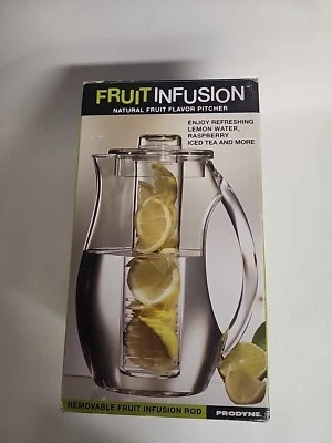 Fruit Infusion, Fridge Water Pitcher w Fruit Flavor Infuser for Cold Drinks 93oz - Image 1 of 4