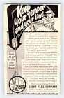 1949 LIGHT FLEX FISHING LINE vintage 2,5 pouces X4 clip publicitaire magazine années 1940 M320