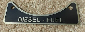 Land Rover Diesel Fuel Filler Cap Neck Warning Metal Badge 502951 Series 2 2a 3 - Picture 1 of 2