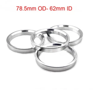 4pcs Alloy Customize Made Wheel Spacer Spigot Hub Centric Rings 78.5mm to 62mm - Picture 1 of 9