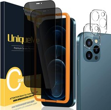 UniqueMe [2 Pezzi] Privacy Pellicola Protettiva Compatibile con iPhone 12...
