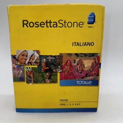Juego Rosetta Stone Italiano Versión 4 Nivel 1-5 con Código de Activación  Foto 1 de 4