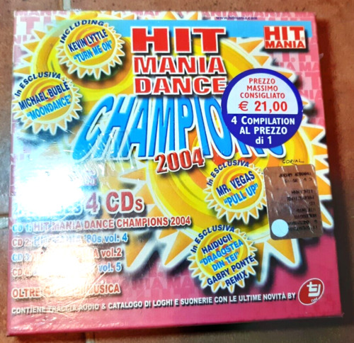 HIT MANIA DANCE CHAMPIONS 2004 (4 CD NUOVO SIGILLATO)