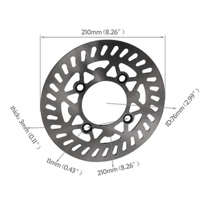 210mm Front Brake Disc Rotor Fit Pit Dirt Bike SSR CRF Atomik 110cc 125cc 140cc - Picture 1 of 4