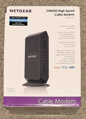 NETGEAR CM600 DOCSIS 3.0 Cable Modem - Image 1 of 3