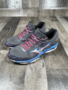 Mizuno Wave Enigma 4 grau rot blau silber schwarz Herren Größe 12 Schuhe *LESEN* - Bild 1 von 9
