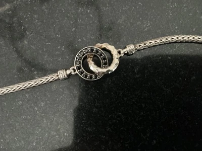 Brazalete John Hardy 2,5 mm mini cadena zafiro negro martillado 925 Foto 1 de 4