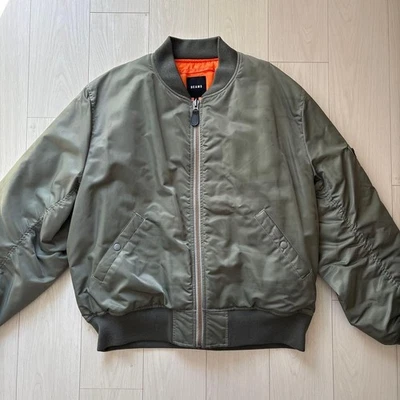 BEAMS MA-1 Nylon Bomber Jacket, Size L, Unused, Excellent Condition - Image 1 of 3