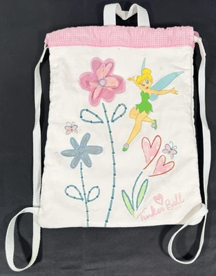 迪士尼小叮当铃袋背包 RN#87429 帆布抽绳 — 第 1/4 张图片