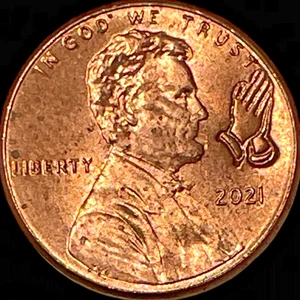 2021 Holy Praying Hands Counter Stamp Imprint Lincoln Cent Lucky Charm Coin Lot - Picture 1 of 5