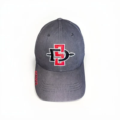San Diego State Aztecs Hat Strapback Cap Gray SDSU Captivating Headwear OSFM - Image 1 of 4