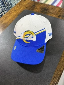 New Era Los Angeles La Rams 9Forty Stretch Snap Comfort Fit Blue Hat - Picture 1 of 2