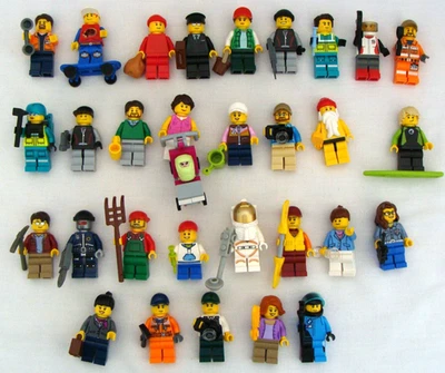 Lego Mixed Minifigure Lot Of 30 With Accessories - Image 1 of 4