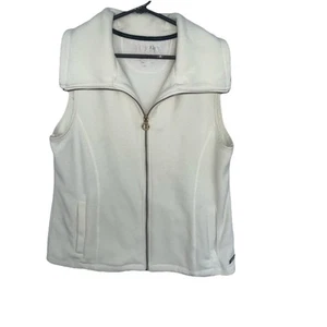 Calvin Klein Performance Weste Elfenbein Large schnelltrocknend Handy EUC l3 - Bild 1 von 8