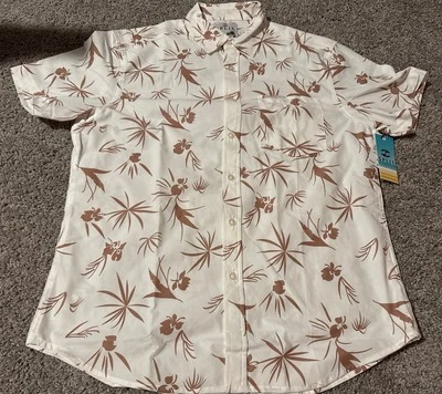 NWT Mens Split Brand Short Sleeve Button Down Size Medium Hawaiian Shirt New Tag - Image 1 of 4