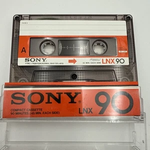 Sony LNX 90 Blank Cassette Tape Type I Unsealed Unused - Picture 1 of 1