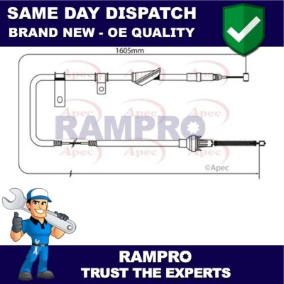 Cable de freno trasero derecho Rampro para Land Rover Freelander 1.8 2.0 TD4 Foto 1 de 2