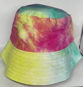 Tie dye bucket hat Unisex 100% Cotton Packable Reversible Sun Hat - Picture 1 of 8