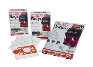 Genuine Henry Hetty James Harry Vacuum Cleaning Filter Bags Hepa-Flo NVM-1CH - Picture 1 of 8