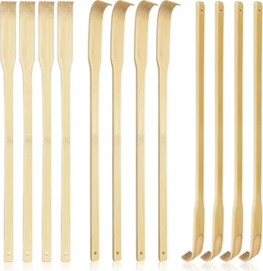 12 PCS Natural Bamboo Back Scratcher Traditional Wooden Back Scratcher,Long Back - Picture 1 of 7