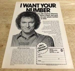 1983 Anthony Geary Luke GENERAL HOSPITAL Daytime Dilemma Contest - Vintage Ad - Bild 1 von 1