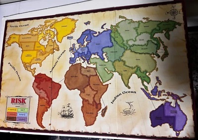 ТОЛЬКО сменная игровая доска Risk 1993 - Изображение 1 из 4
